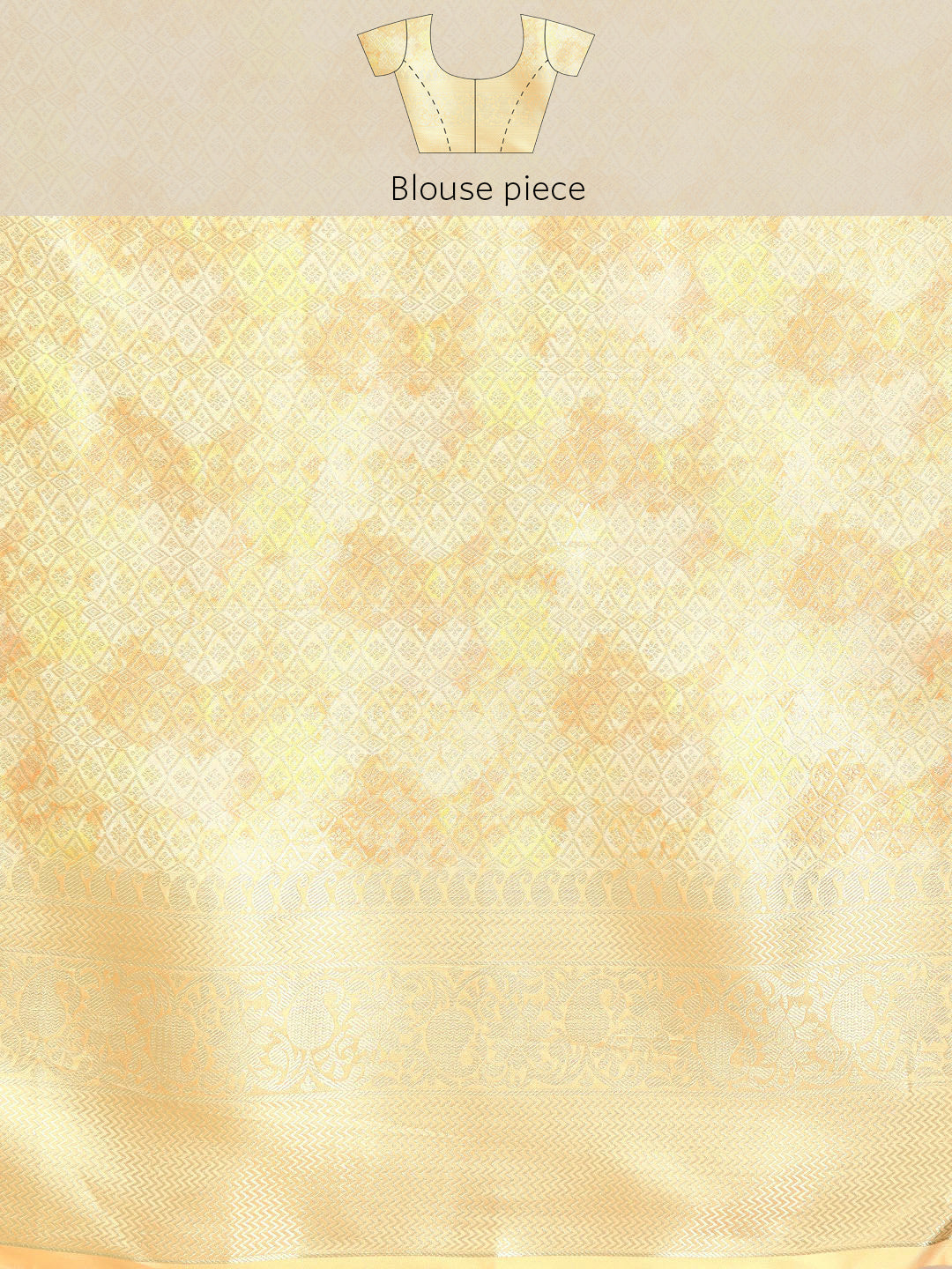 Multicolor Art Silk Woven Zari Design Floral Saree with Unstitched Blouse - Hiral Fashion - Distacart