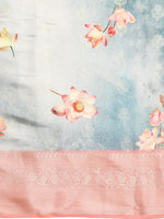 Thumbnail for Multicolor Art Silk Woven Zari Design Floral Saree with Unstitched Blouse - Hiral Fashion - Distacart