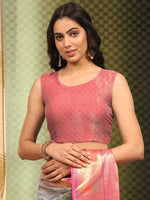 Thumbnail for Gray Art Silk Digital Print Floral Saree with Unstitched Blouse - Hiral Fashion - Distacart