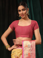 Thumbnail for Mustard Art Silk Digital Print Floral Saree with Unstitched Blouse - Hiral Fashion - Distacart