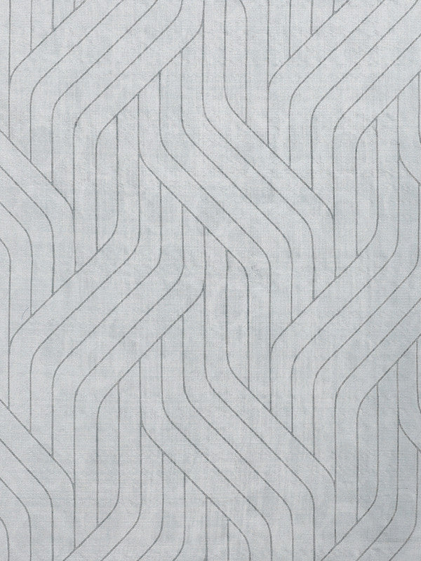 Gray Silk Cotton Digital Print Striped Saree with Unstitched Blouse - Hiral Fashion - Distacart