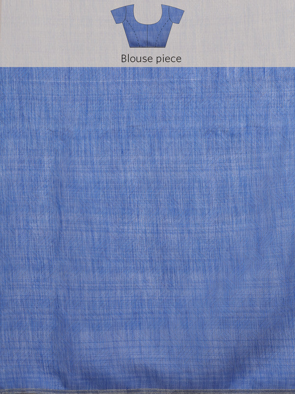 Gray Silk Cotton Digital Print Striped Saree with Unstitched Blouse - Hiral Fashion - Distacart