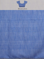 Thumbnail for Gray Silk Cotton Digital Print Striped Saree with Unstitched Blouse - Hiral Fashion - Distacart