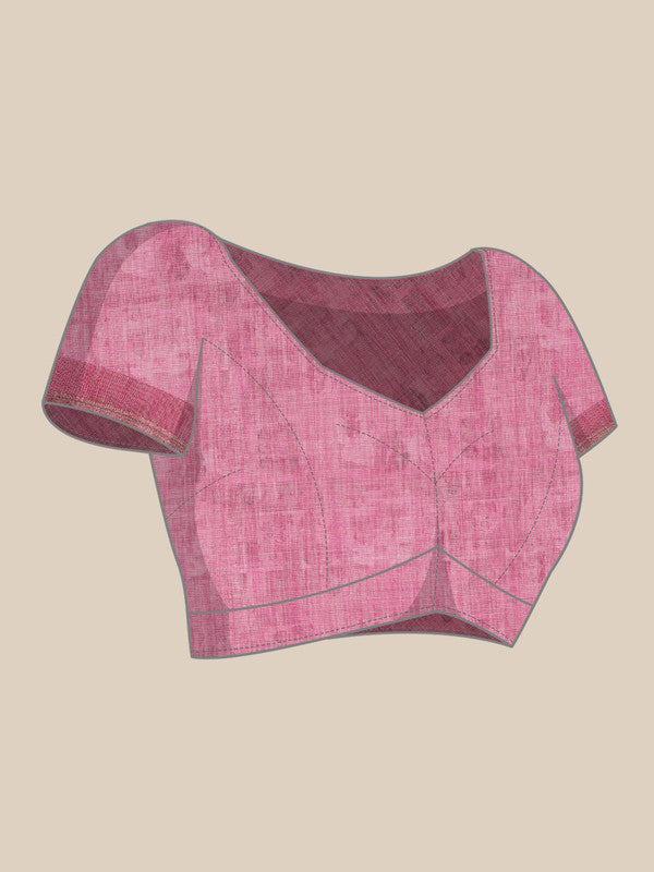 Multicolor Silk Cotton Digital Print Abstract Saree with Unstitched Blouse - Hiral Fashion - Distacart