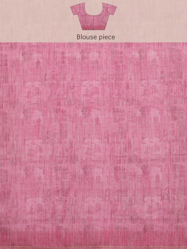 Multicolor Silk Cotton Digital Print Abstract Saree with Unstitched Blouse - Hiral Fashion - Distacart