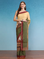 Thumbnail for Multicolor Silk Cotton Digital Print Floral Saree with Unstitched Blouse - Hiral Fashion - Distacart