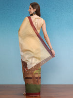 Thumbnail for Multicolor Silk Cotton Digital Print Floral Saree with Unstitched Blouse - Hiral Fashion - Distacart