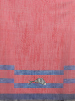 Thumbnail for Red Silk Cotton Digital Print Solid Saree with Unstitched Blouse - Hiral Fashion - Distacart