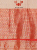 Thumbnail for Multicolor Kanjeevaram Silk Digital Print Kalamkari Saree with Unstitched Blouse - Hiral Fashion - Distacart