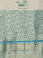 Thumbnail for Multicolor Kanjeevaram Silk Digital Print Kalamkari Saree with Unstitched Blouse - Hiral Fashion - Distacart