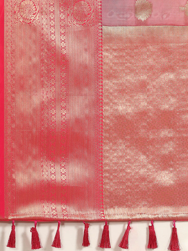 Green Chanderi Art Silk Printed Floral Saree with Unstitched Blouse - Hiral Fashion - Distacart