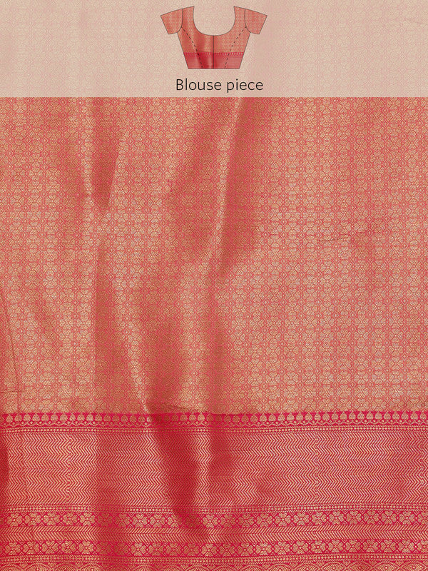 Blue Chanderi Art Silk Digital Print Floral Saree with Unstitched Blouse - Hiral Fashion - Distacart