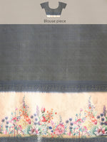 Thumbnail for Olive Kanjeevaram Silk Digital Print Floral Saree with Unstitched Blouse - Hiral Fashion - Distacart