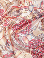 Thumbnail for Blue Art Silk Digital Print Floral Saree with Unstitched Blouse - Hiral Fashion - Distacart