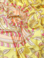 Thumbnail for Green Art Silk Digital Print Floral Saree with Unstitched Blouse - Hiral Fashion - Distacart