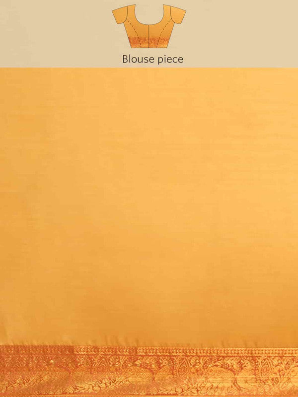 Gray Art Silk Printed Kalamkari Saree with Unstitched Blouse - Hiral Fashion - Distacart