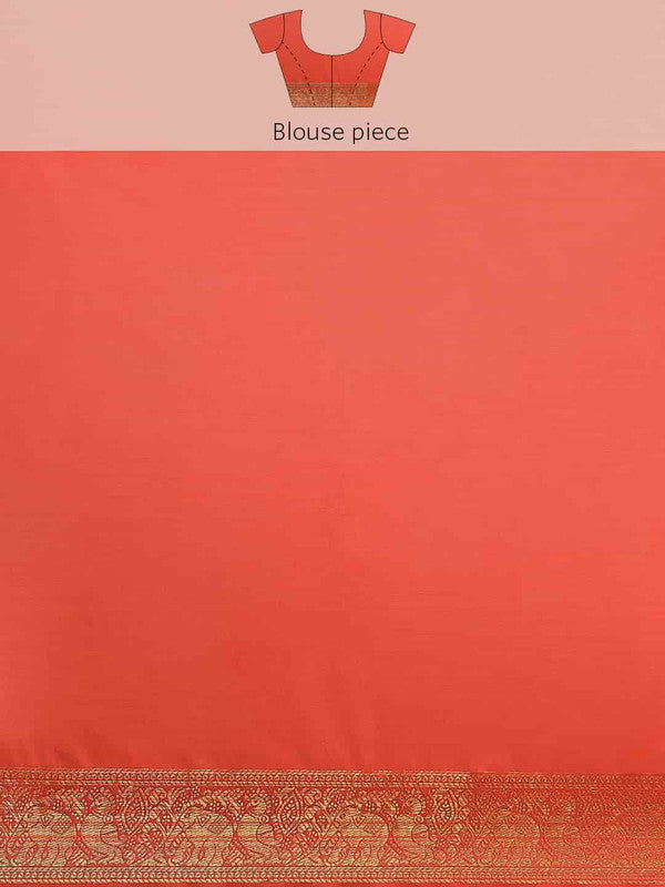 Navy Blue Art Silk Printed Kalamkari Saree with Unstitched Blouse - Hiral Fashion - Distacart