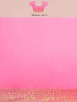 Thumbnail for Blue Art Silk Printed Kalamkari Saree with Unstitched Blouse - Hiral Fashion - Distacart