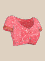 Thumbnail for Turquoise Pure Silk Digital Print Floral Saree with Unstitched Blouse - Hiral Fashion - Distacart