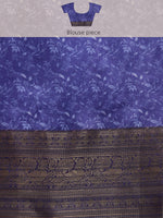 Thumbnail for Brown Pure Silk Digital Print Floral Saree with Unstitched Blouse - Hiral Fashion - Distacart