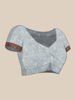 Thumbnail for Multicolor Pure Silk Digital Print Floral Saree with Unstitched Blouse - Hiral Fashion - Distacart