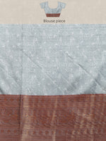 Thumbnail for Multicolor Pure Silk Digital Print Floral Saree with Unstitched Blouse - Hiral Fashion - Distacart