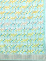 Thumbnail for Multicolor Tusser Silk Digital Print Solid Saree with Unstitched Blouse - Hiral Fashion - Distacart