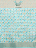 Thumbnail for Multicolor Tusser Silk Digital Print Solid Saree with Unstitched Blouse - Hiral Fashion - Distacart