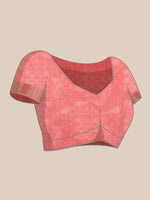 Thumbnail for Multicolor Tusser Silk Digital Print Abstract Saree with Unstitched Blouse - Hiral Fashion - Distacart