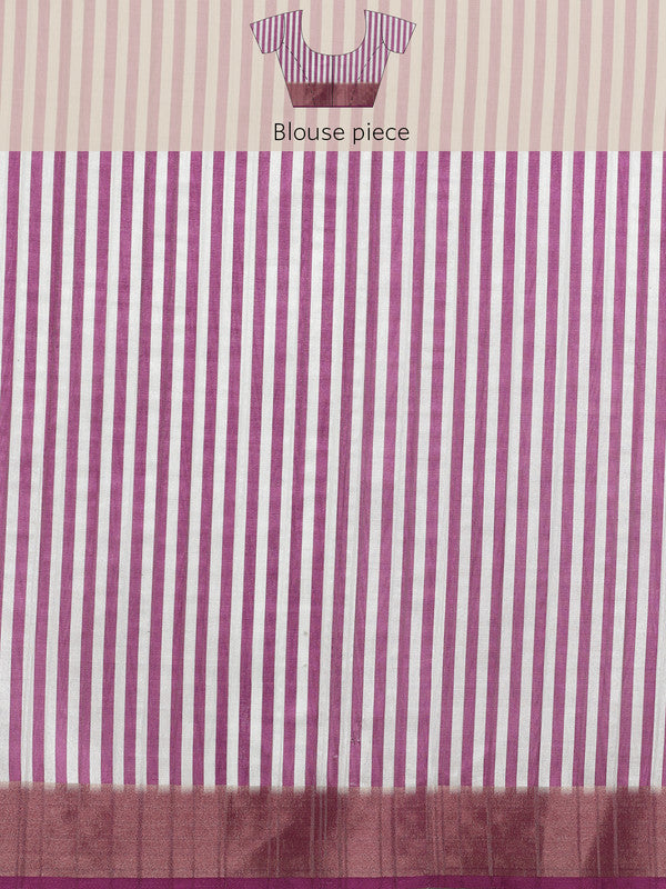 Yellow Tusser Silk Digital Print Solid Saree with Unstitched Blouse - Hiral Fashion - Distacart