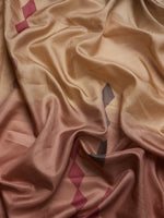 Thumbnail for Peach Tusser Silk Digital Print Striped Saree with Unstitched Blouse - Hiral Fashion - Distacart