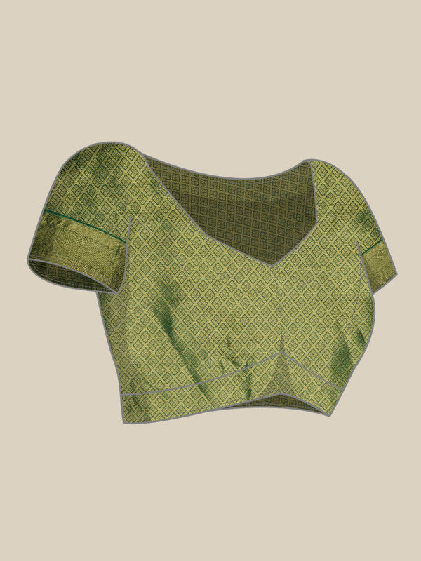 Multicolor Tusser Silk Digital Print Striped Saree with Unstitched Blouse - Hiral Fashion - Distacart