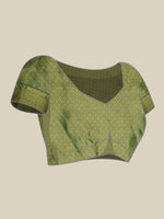 Thumbnail for Multicolor Tusser Silk Digital Print Striped Saree with Unstitched Blouse - Hiral Fashion - Distacart