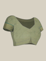 Thumbnail for Multicolor Tusser Silk Digital Print Striped Saree with Unstitched Blouse - Hiral Fashion - Distacart