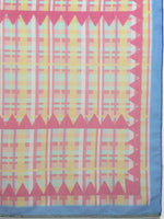 Thumbnail for Multicolor Cotton Blend Digital Print Geomatric Saree with Unstitched Blouse - Hiral Fashion - Distacart