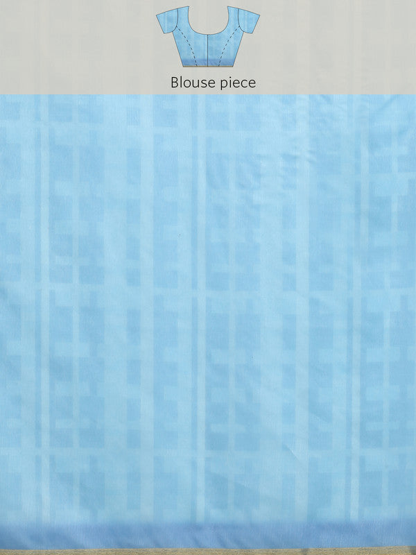 Multicolor Cotton Blend Digital Print Geomatric Saree with Unstitched Blouse - Hiral Fashion - Distacart