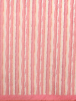 Thumbnail for Red Cotton Blend Digital Print Striped Saree with Unstitched Blouse - Hiral Fashion - Distacart