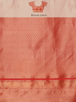 Thumbnail for Turquoise Kanjeevaram Silk Digital Print Floral Saree with Unstitched Blouse - Hiral Fashion - Distacart