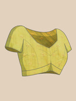 Thumbnail for Sky Blue Munga Silk Digital Print Floral Saree with Unstitched Blouse - Hiral Fashion - Distacart