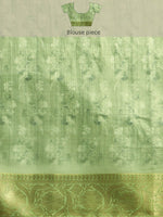 Thumbnail for Navy Blue Munga Silk Digital Print Floral Saree with Unstitched Blouse - Hiral Fashion - Distacart