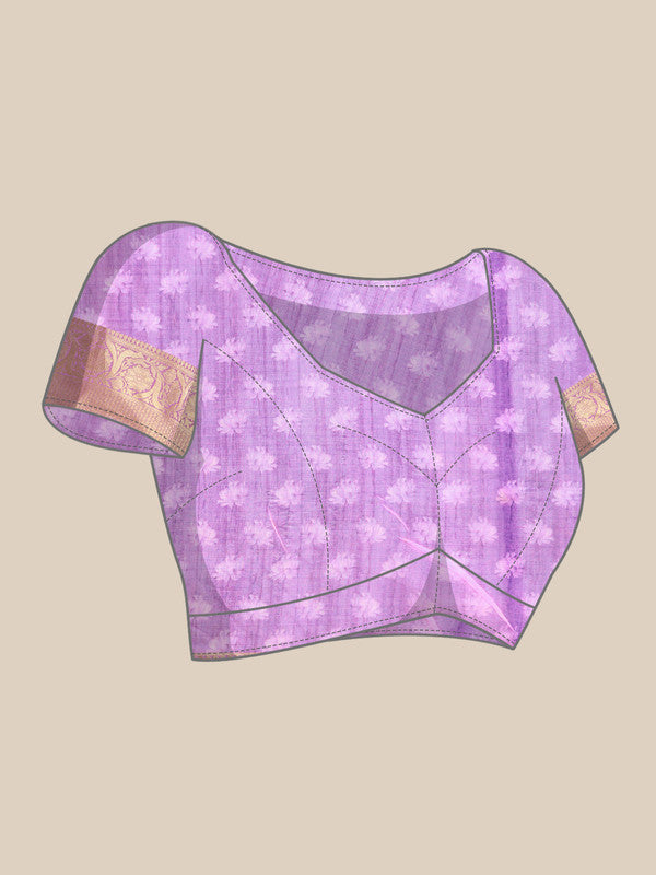 Multicolor Munga Silk Digital Print Floral Saree with Unstitched Blouse - Hiral Fashion - Distacart