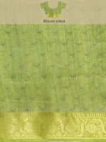 Thumbnail for Gray Munga Silk Digital Print Floral Saree with Unstitched Blouse - Hiral Fashion - Distacart