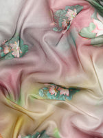Thumbnail for Multicolor Munga Silk Digital Print Floral Saree with Unstitched Blouse - Hiral Fashion - Distacart