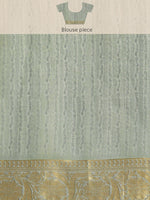 Thumbnail for Beige Munga Silk Digital Print Floral Saree with Unstitched Blouse - Hiral Fashion - Distacart