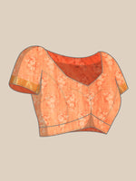 Thumbnail for Multicolor Munga Silk Digital Print Abstract Saree with Unstitched Blouse - Hiral Fashion - Distacart