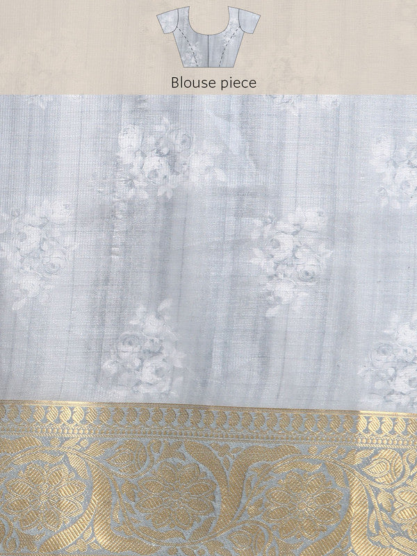 Rust Munga Silk Digital Print Animal Print Saree with Unstitched Blouse - Hiral Fashion - Distacart