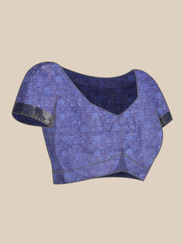 Beige Munga Silk Digital Print Kalamkari Saree with Unstitched Blouse - Hiral Fashion - Distacart