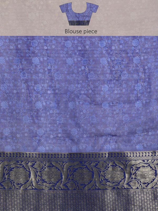 Beige Munga Silk Digital Print Kalamkari Saree with Unstitched Blouse - Hiral Fashion - Distacart