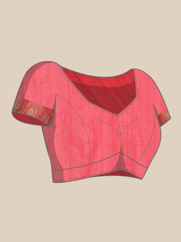 Beige Munga Silk Digital Print Kalamkari Saree with Unstitched Blouse - Hiral Fashion - Distacart