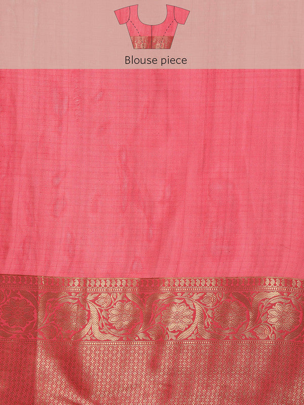 Beige Munga Silk Digital Print Kalamkari Saree with Unstitched Blouse - Hiral Fashion - Distacart